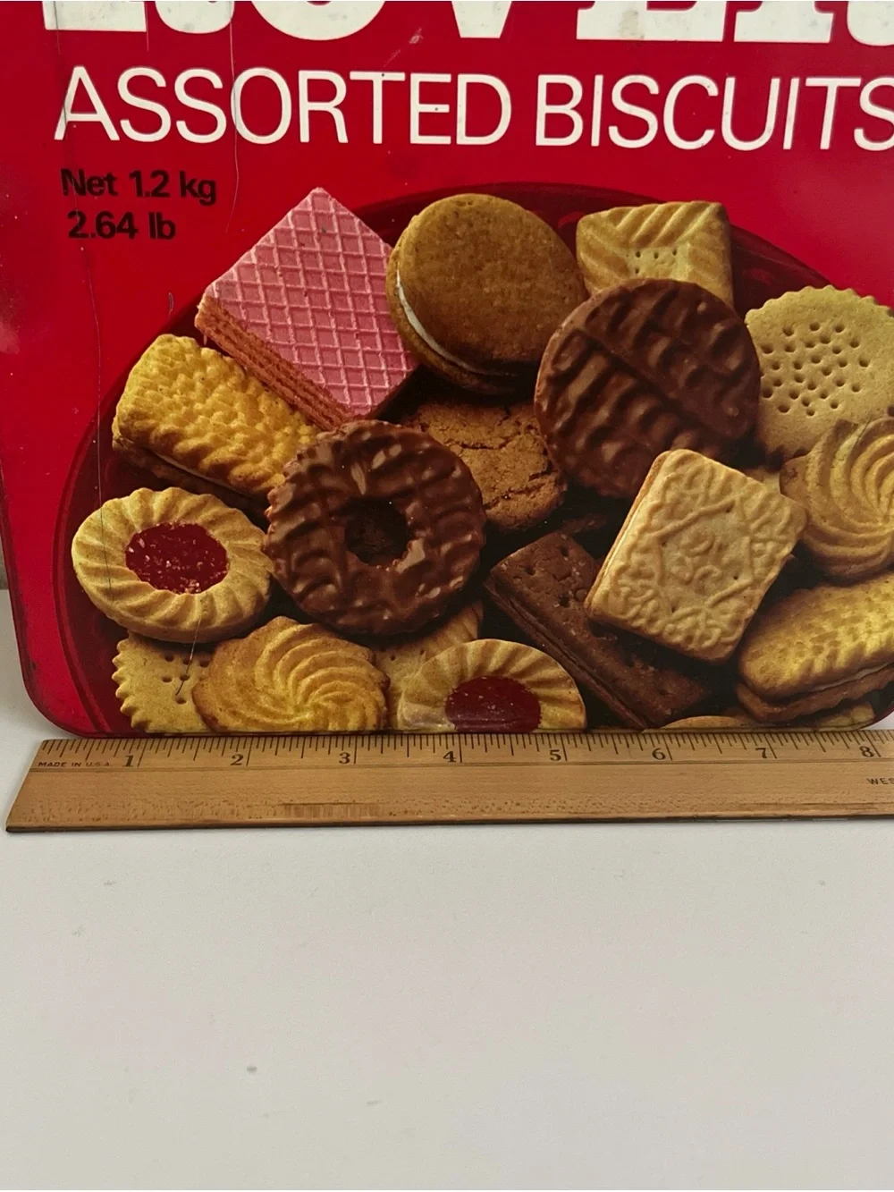 Vintage Crawfords Rover Assorted Biscuits Collectible Tin 9”x8.5” Empty